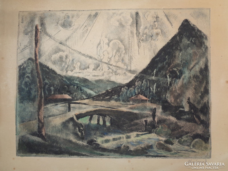 Unique graphics by Vilmos Aba-novák (1894-1941)