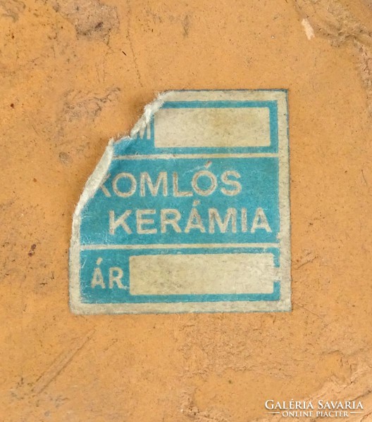 1A020 Art deco Komlós matyó néptáncos fali kerámia 27 cm