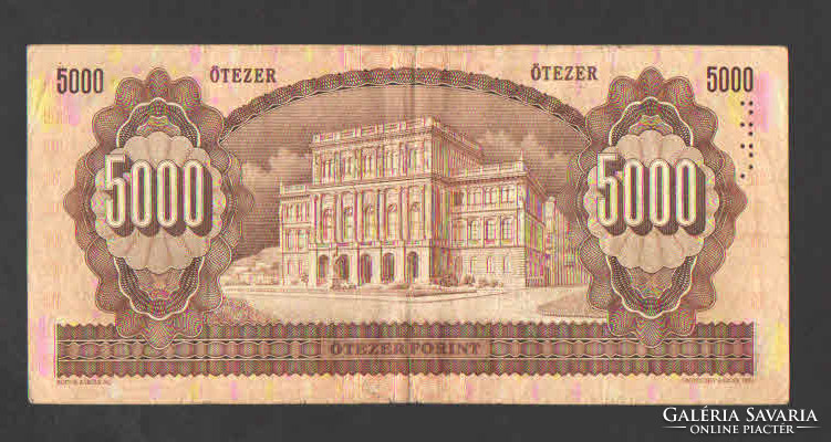 5000 Forint 1990. Vf !! 