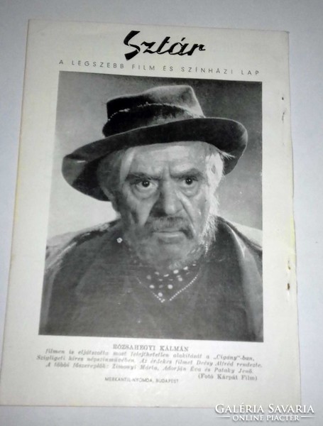 Sztár filmmagazin, 1941 augusztus
