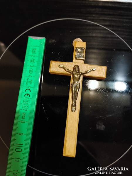 Mini wooden cross crucifix jesus