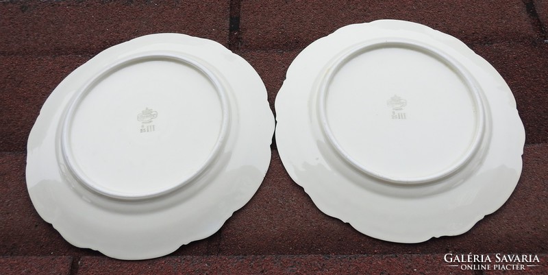 Vajkrém színű tányér pár Bavaria  / 24 cm  átmérő