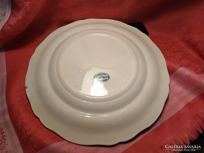Antique English bowl, plate, centerpiece