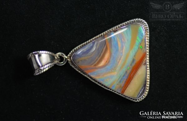 Original natural Australian boulder opal pendant direct from Australian dealer with warranty