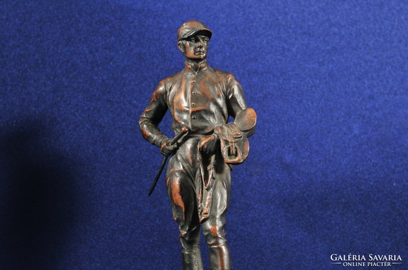 Bronze statue, jockey