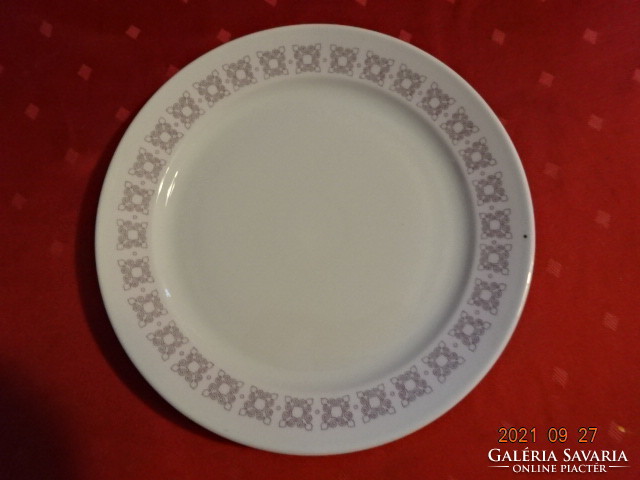 Alföldi porcelán tál, kerek, süteményes, halványlila mintával, átmérője 25,5 cm. Vanneki!