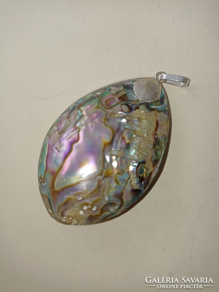 Pendant made of Abalone pearl shells with silver fittings