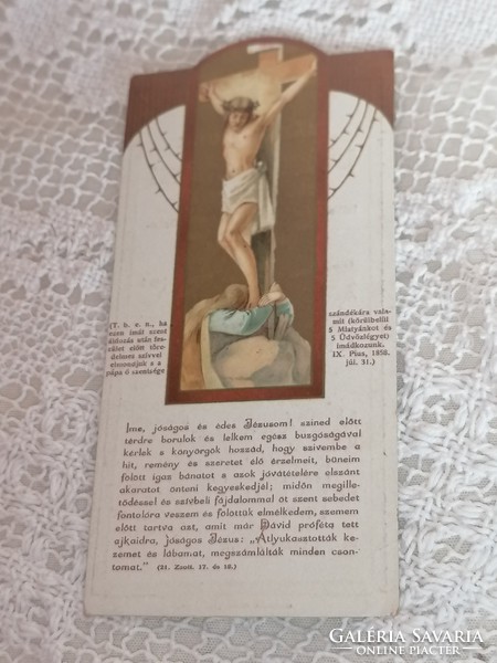 Antik szentkép, imakönyvbe 1919.  3.