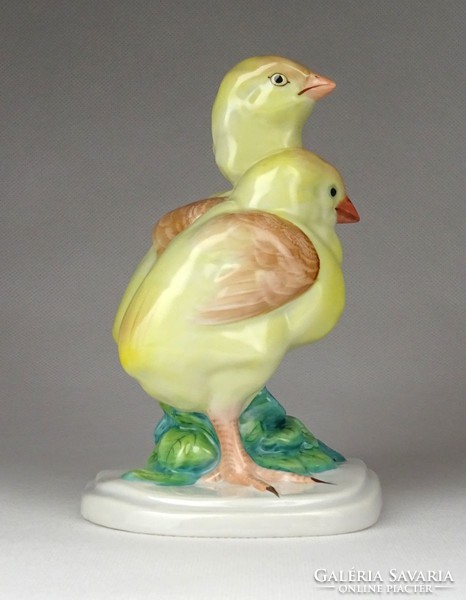 1A879 Herend porcelain chick pair 14 cm