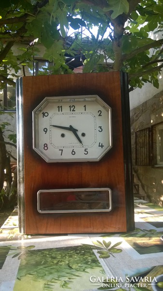 Retro Ukrainian wall clock - beautiful design 47x34x14 cm