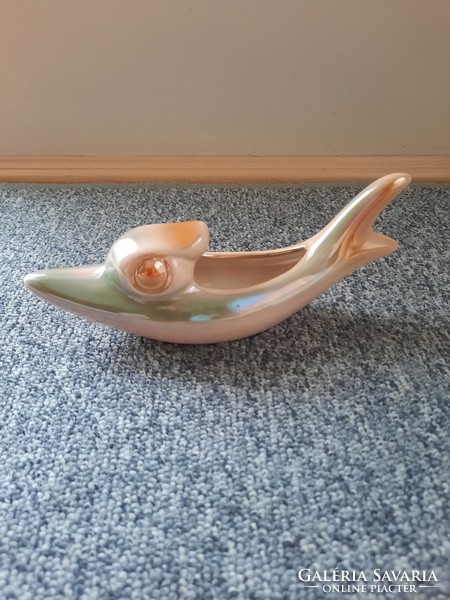 Retro industrial art luster-glazed fish