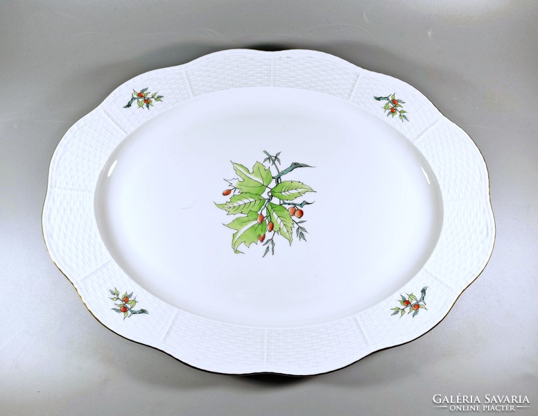 Herend rosehip pattern, serving tray (162), flawless! (A035)
