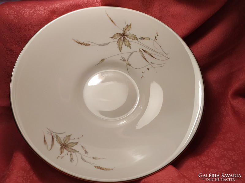 Gyönyörű porcelán kalász mintás kínáló tál , asztalközép