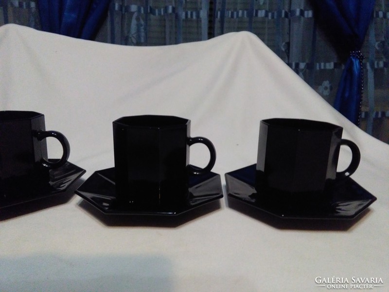 Négy személyes francia Acropal kávés, teás készlet