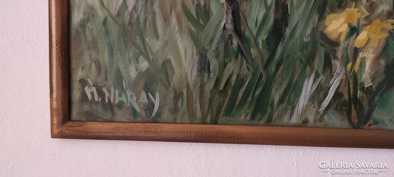 M. Náray Zsuzsanna olaj festmény