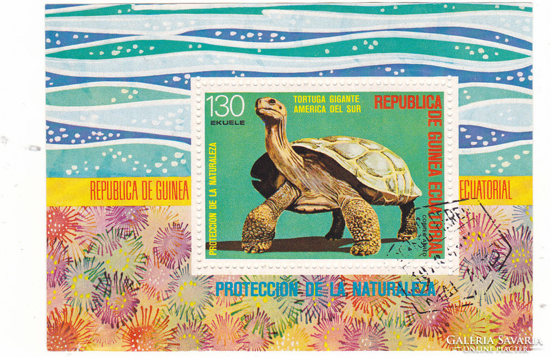Egyenlítői-Guinea légiposta bélyeg blokk 1977