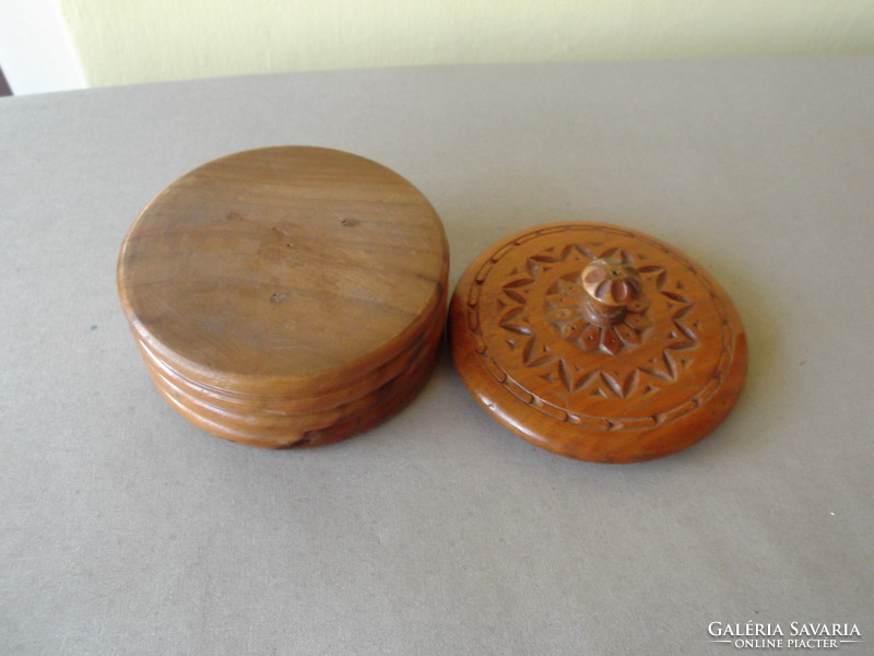 Carved wooden jewelry box for sale!