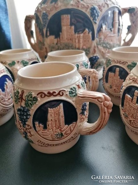 German ceramic bolés set