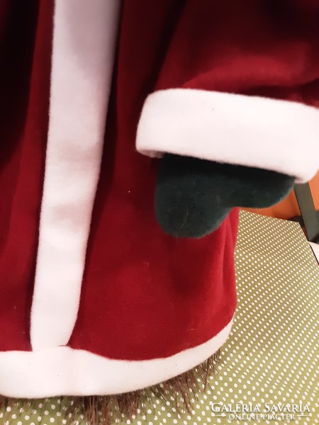 Bűbájos, nagy karácsonyi Mikulás seprű - vendégváró