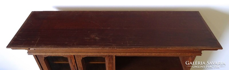 1F202 Régies tölgyfa nappali bútor bárszekrénnyel 158 x 167 cm