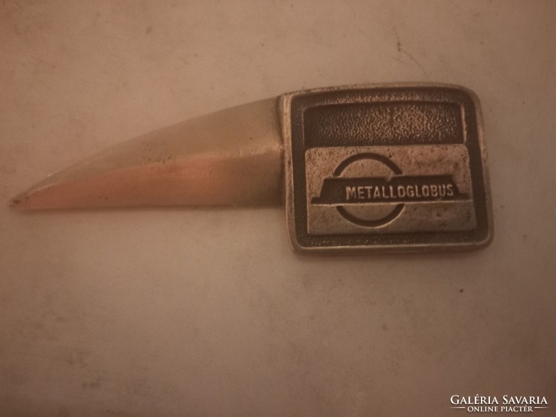Metalloglobus levélbontó kés eredeti tokjában az 1970-es évekből