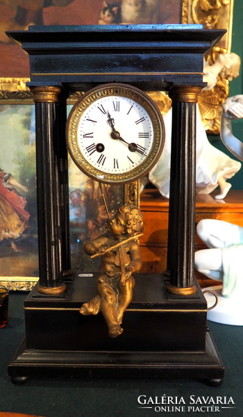 Neo-baroque fireplace clock