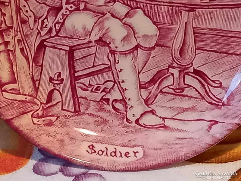 Angol VINTAGE Unicorn Tableware Red Soldier tálka