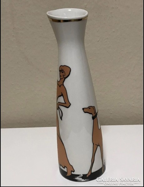 Rarity. Porcelain vase from Kőbánya