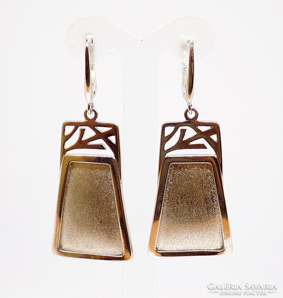Modern dangling silver earrings (zal-ag97798)
