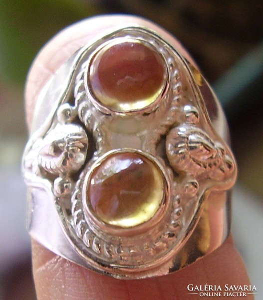 925 ezüst gyűrű 17,3/54,3 mm, turmalinokkal