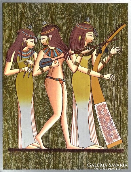 1G024 Egyiptomi F. J. Warren Limited kép 21 x 16 cm