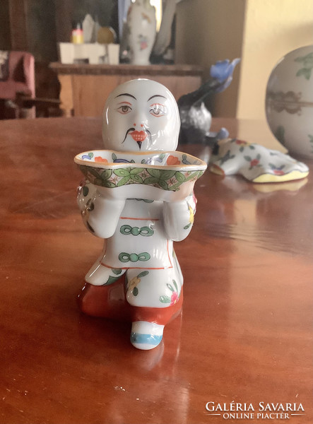 Herend porcelain Chinese / Mandarin serving figure from the 1940s. Flawless!