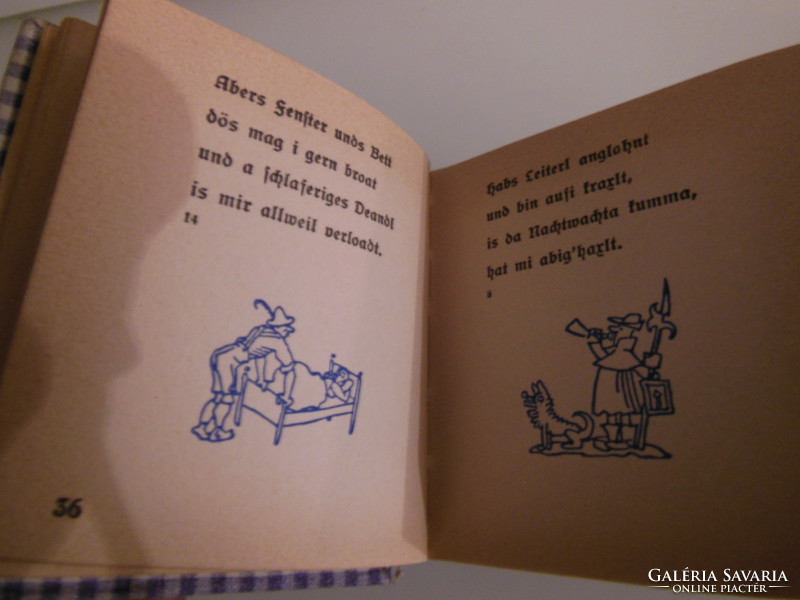 Könyv -  1949 év - AUF DER ALM - 384 OLDAL - 9,5 x 9  cm - SZÉP ÁLLAPOT