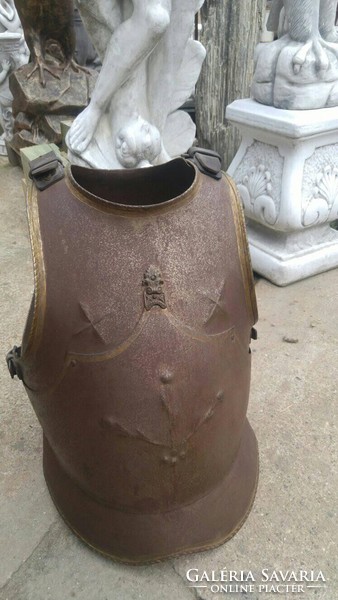 Rare large medieval knightly armor iron blood steel breast blood cavalry loft industrial