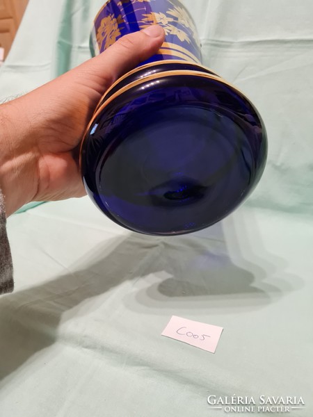 Színezett üveg váza 25 cm