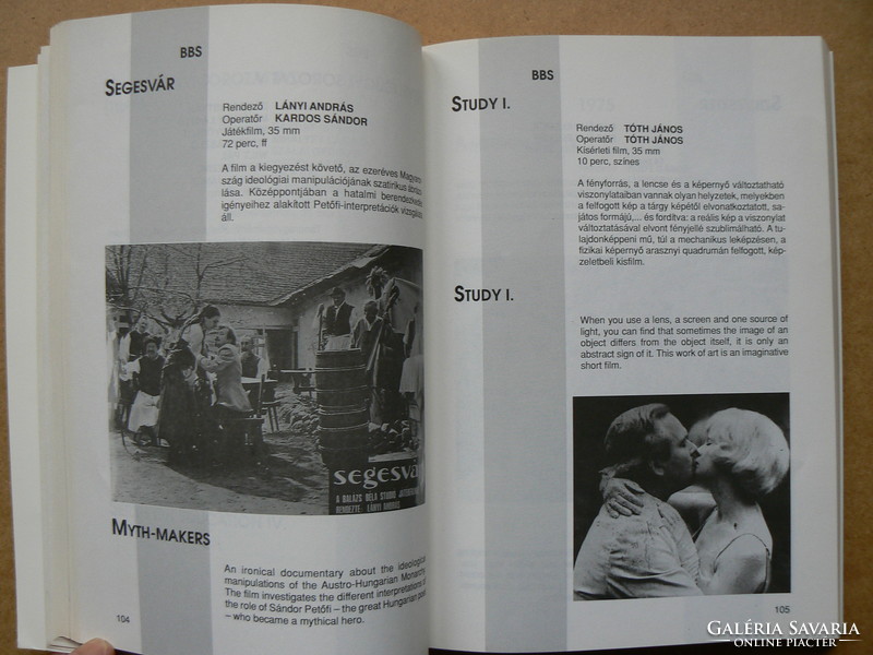 Balázs béla studio 1961-1991, bbs 1992, book in good condition