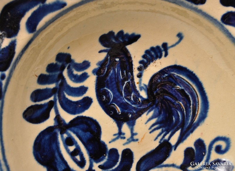 Corondi rooster wall plate, Lajos tófalvi. Indicated.