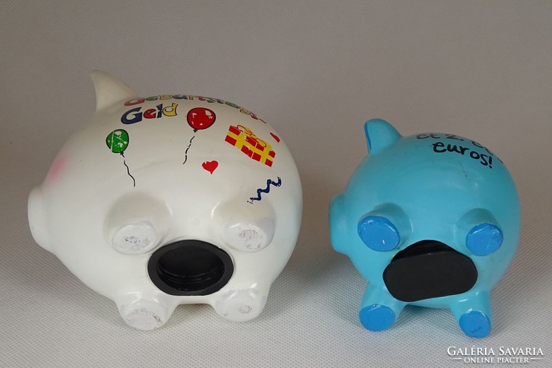 1G052 ceramic piggy bank 2 pieces