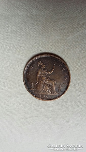 1 penny 1862.