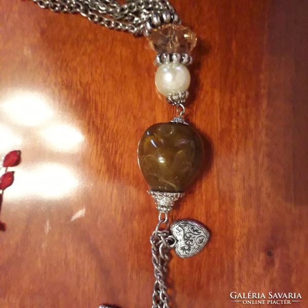 Old jewelry package - necklaces, bracelets - badges, hair rings, etc.