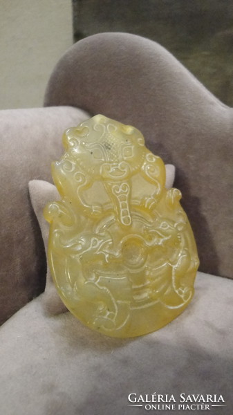 Antique jade talisman