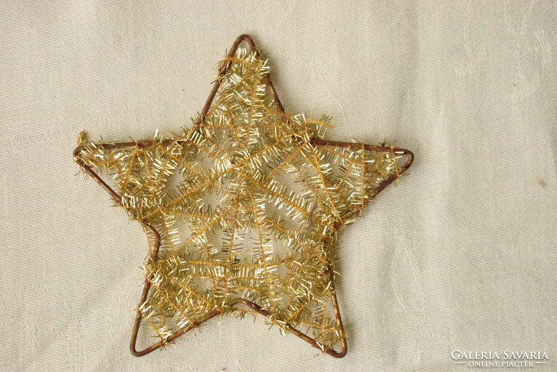 Régi karácsonyfadísz csillag 10 x 10 cm
