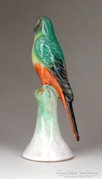 1G175 old ceramic parrot 13.8 Cm