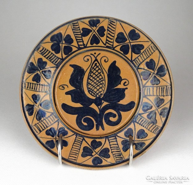 1G189 old clover ornate corundum ceramic bowl wall bowl 18 cm