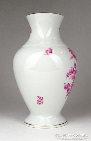 1G181 floral Herend porcelain vase 16 cm