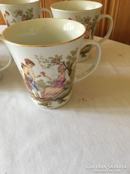 Porcelain mugs (6 pcs)