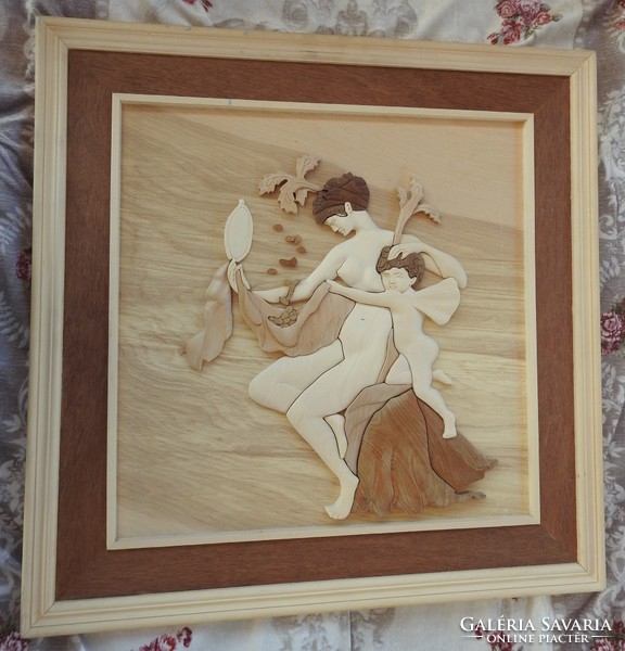 French boudoir pictures - wooden embossing 60 cm * 60 cm