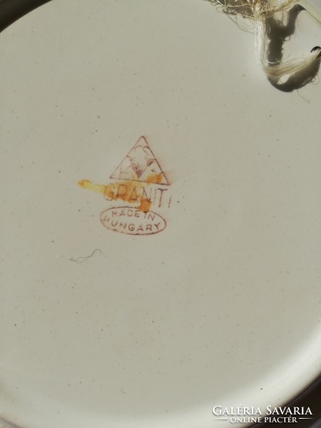 Kézzel festett gránit fali tányér