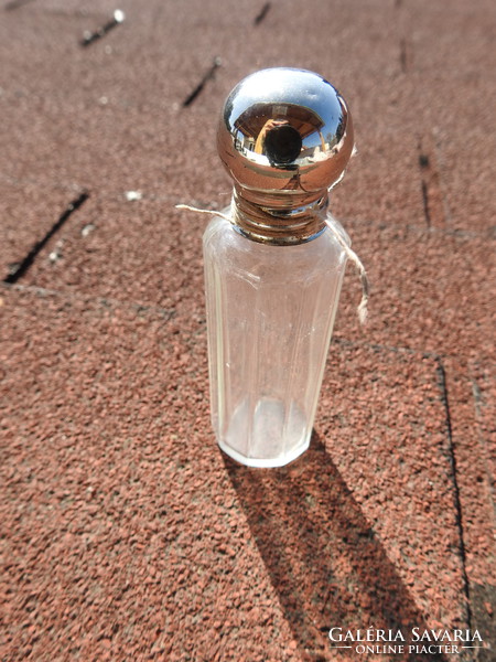 Antik Szögletes Parfümös Üveg