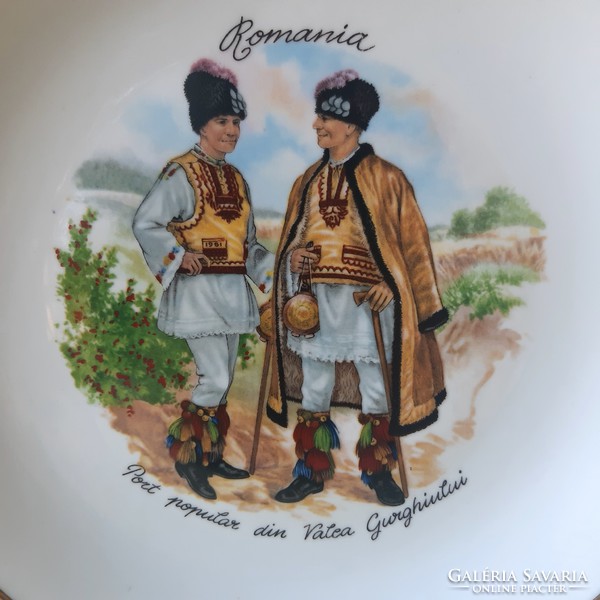 Romanian alba julia porcelain plate, decorative plate 2